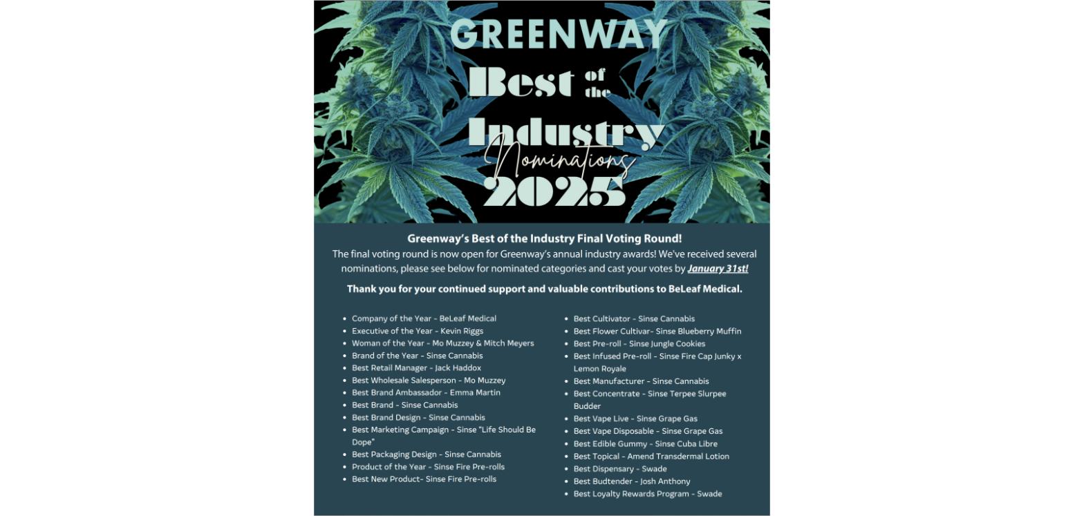 Greenway Best of the Industry 2025 nominations